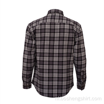 Mode aangepaste losse casual flanellen overshirts